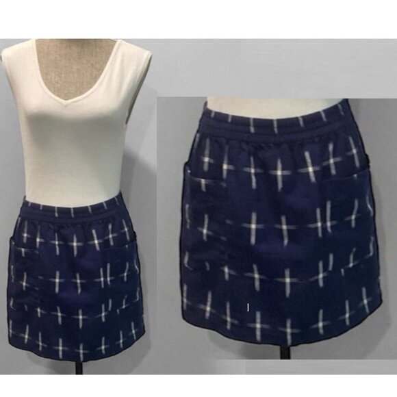 Mollusk Blue Skirt with White Pattern - Picture 1 of 12